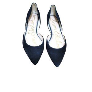 Sam Edelman Womens Black Suede Pointed Toe DOrsay Flats size 8.5